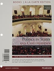 Tapa de Politics in States and Communities Books a la Carte Edition