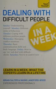 Tapa de Dealing with difficult people in a week
