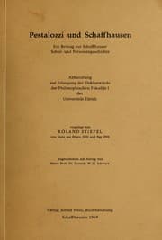 Tapa de Pestalozzi und Schaffhausen