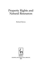 Tapa de Property rights and natural resources