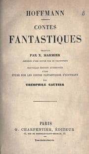 Tapa de Contes fantastiques, traduits par X. Marmier, précédés d'un notice par le traducteur