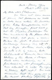 Tapa de [Letter to] My dear Mrs. Chapman