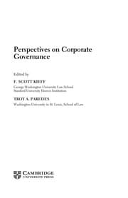 Tapa de Perspectives on corporate governance
