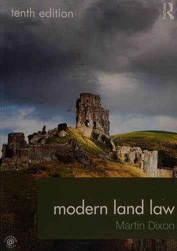 Tapa de Modern land law