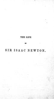 Tapa de The life of Sir Isaac Newton