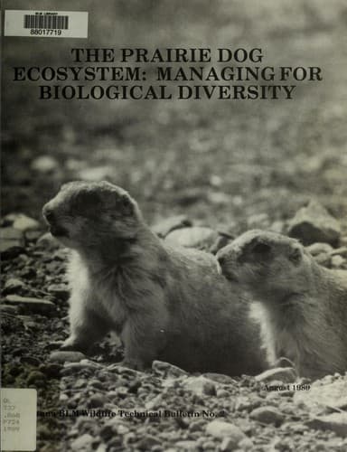Tapa de The prairie dog ecosystem