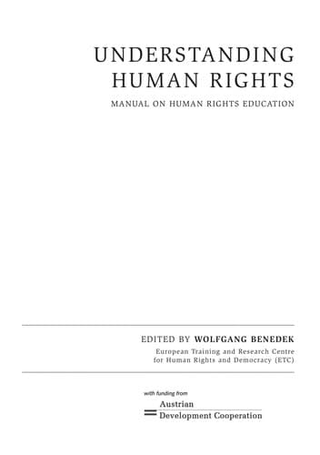 Tapa de Understanding human rights