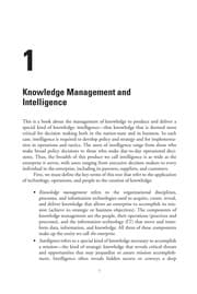 Tapa de Knowledge management for the intelligence enterprise