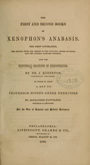 Tapa de The first and second books of Xenophon's Anabasis