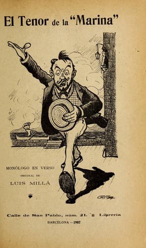 Tapa de El tenor de la "marina"