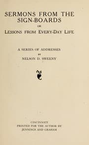 Tapa de Sermons from the sign-boards or Lessons from every-day life