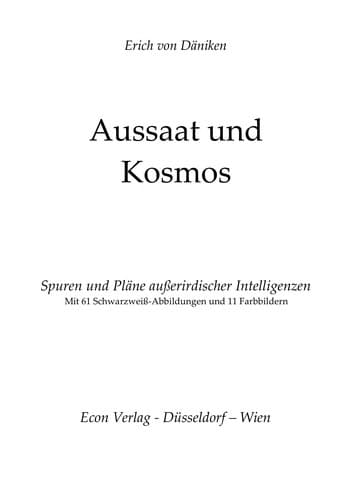 Tapa de Aussaat und Kosmos