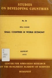 Tapa de Small countries in world economy