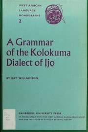 Tapa de A grammar of the Kolokuma dialect of Ijo