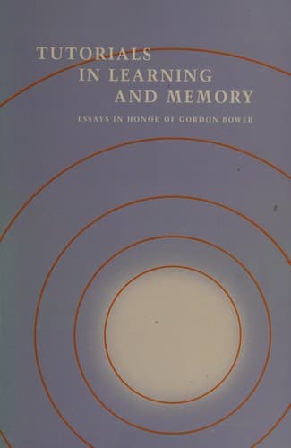 Tapa de Tutorials in learning and memory
