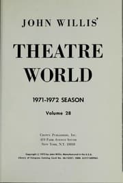 Tapa de Theatre World 1971-1972 Vol 28