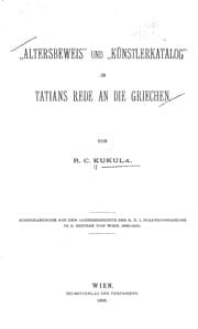 Tapa de Altersbeweis und Künstlerkatalog in Titians Rede an die Griechen