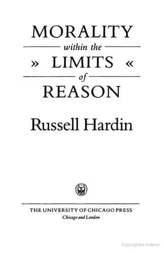Tapa de Morality Within the Limits of Reason