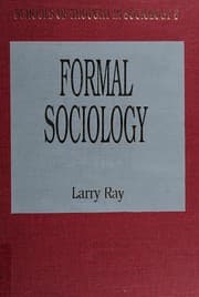 Tapa de Formal sociology