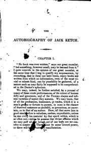Tapa de The Autobiography of Jack Ketch