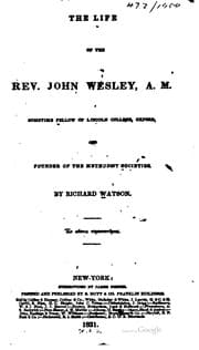 Tapa de The Life of the Rev. John Wesley: Founder of the Methodist Societies