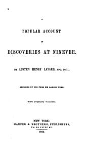 Tapa de A Popular Account of Discoveries at Nineweh