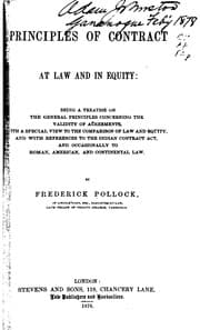 Tapa de Principles of Contract at Law and in Equity: Being a Treatise on the General Principles ..