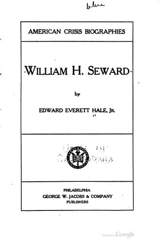 Tapa de William H. Seward,h