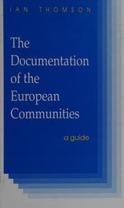 Tapa de The documentation of the European communities