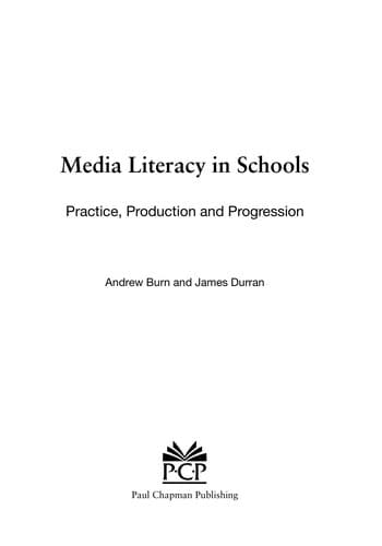 Tapa de Media literacy in schools