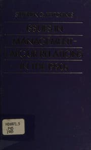 Tapa de Issues in management-labour relations in the 1990's