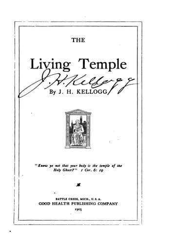 Tapa de The living temple