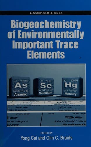 Tapa de Biogeochemistry of environmentally important trace elements