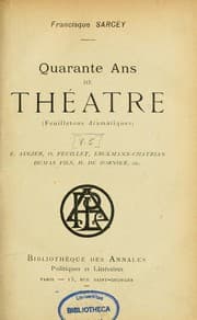 Tapa de Quarante ans de théâtre