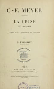 Tapa de La crise de 1852-1856