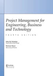 Tapa de Project management for engineering, business and technology