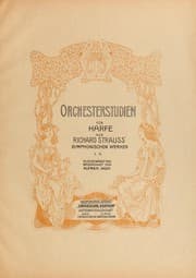Tapa de Orchesterstudien für Harfe aus Richard Strauss' symphonischen Werken