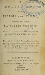 Tapa de A Collection of Psalms and hymns