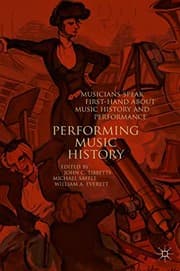 Tapa de Performing Music History