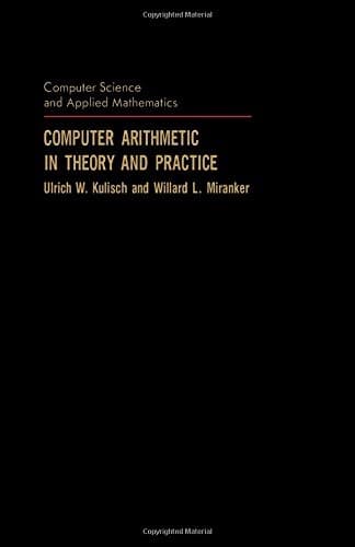 Tapa de Computer arithmetic in theory and practice