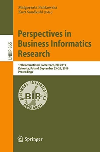Tapa de Perspectives in Business Informatics Research