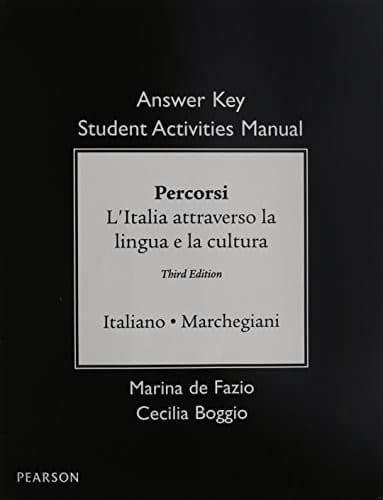 Tapa de SAM Answer Key for Percorsi