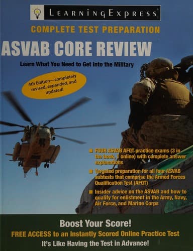 Tapa de ASVAB core review