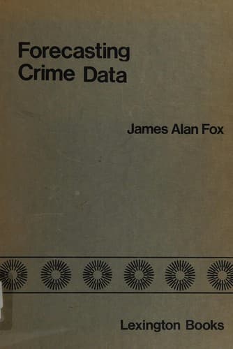 Tapa de Forecasting crime data
