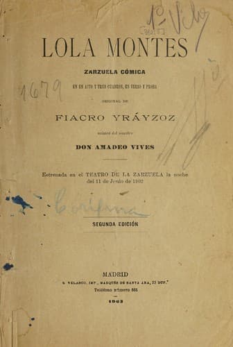 Tapa de Lola Montes