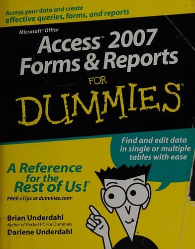 Tapa de Access 2007 forms & reports for dummies
