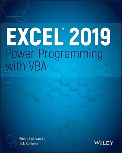 Tapa de Excel 2019 Power Programming with VBA