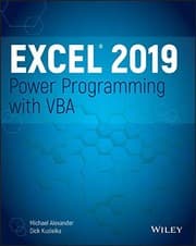 Tapa de Excel 2019 Power Programming with VBA