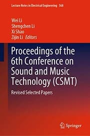 Tapa de Proceedings of the 6th Conference on Sound and Music Technology