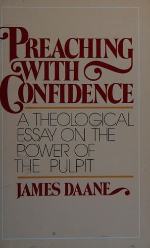 Tapa de Preaching with confidence